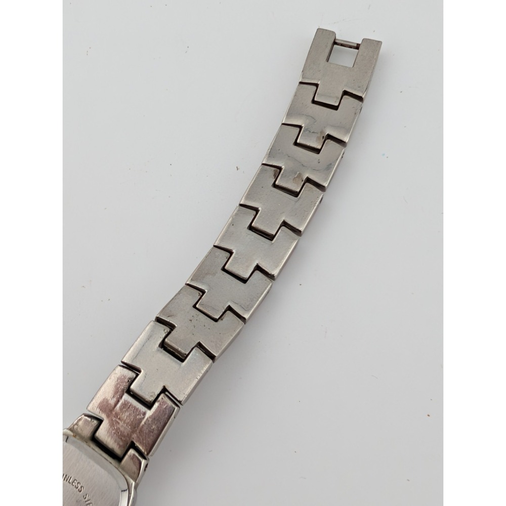 Jaclyn Smith Diamond Quartz Watch Women 20mm Case Silver 6.75" Band- New Battery - Picture 6 of 8